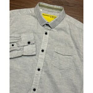 Descendant of Thieves Mens Button Down Shirt Gray Limited Edition #388 Sz L